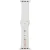 Audi Sport Red Logo Silicone Watch óraszíj Apple Watch 40/ 41/ 42 mm, fehér