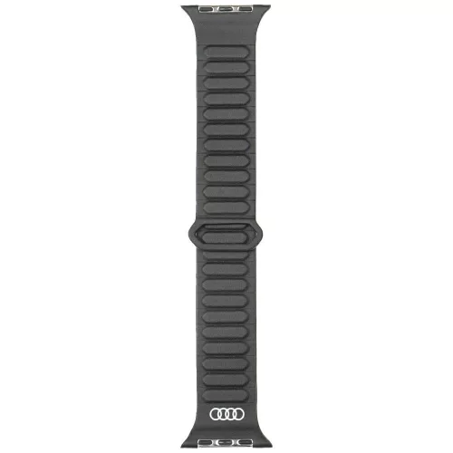 Audi óraszíj Logo Synthetic Leather        Magnetic Ring Apple Watch 44/45/46/49mm fekete