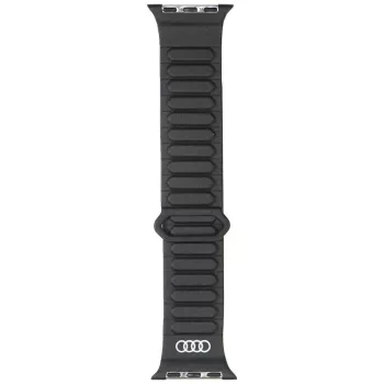   Audi óraszíj Logo Synthetic Leather        Magnetic Ring Apple Watch 40/41/42mm fekete