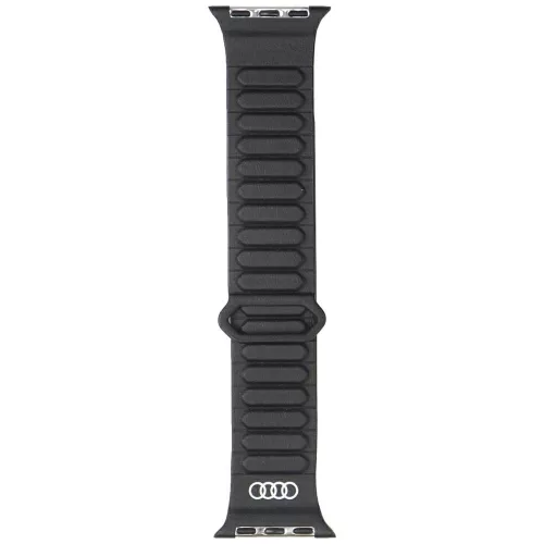 Audi óraszíj Logo Synthetic Leather        Magnetic Ring Apple Watch 40/41/42mm fekete