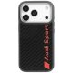 Audi R8 tok, carbon fekete MagSafe Case iPhone 17 Pro tok, fekete