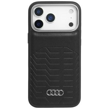  Audi GT Synthetic Leather MagSafe case iPhone 17 Pro tok, fekete
