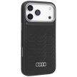 Audi GT Synthetic Leather MagSafe case iPhone 17 Pro tok, fekete