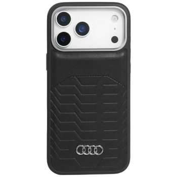   Audi GT Synthetic Leather MagSafe Case iPhone 17 Pro Max tok, fekete