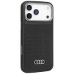 Audi GT Synthetic Leather MagSafe Case iPhone 17 Pro Max tok, fekete