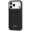 Audi GT Synthetic Leather MagSafe Case iPhone 17 Pro Max tok, fekete