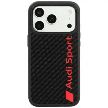   Audi R8 Carbon Fiber MagSafe iPhone 18 Pro / 17 Pro (AUS-TPUPCMIP18P-R8/D2-BK) tok, fekete