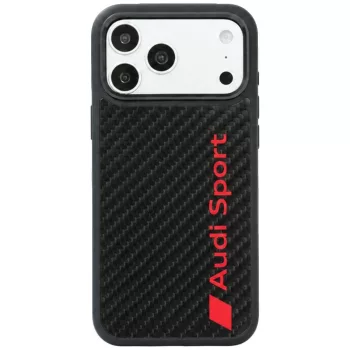   Audi R8 Carbon Fiber MagSafe iPhone 18 Pro Max / 17 Pro Max (AUS-TPUPCMIP18PM-R8/D2-BK) tok, fekete