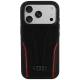 Audi R8 Genuine Leather MagSafe iPhone 18 Pro / 17 Pro (AU-TPUPCMIP18P-R8/D3-RD) tok, fekete-piros