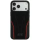 Audi R8 Genuine Leather MagSafe iPhone 18 Pro Max / 17 Pro Max (AU-TPUPCMIP18PM-R8/D3-RD) tok, fekete-piros