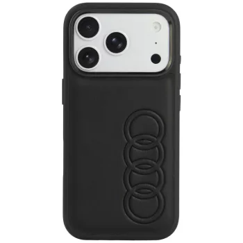   Audi TT Synthetic Leather MagSafe iPhone 18 Pro / 17 Pro (AU-TPUPCMIP18P-TT/D1-BK) tok, fekete