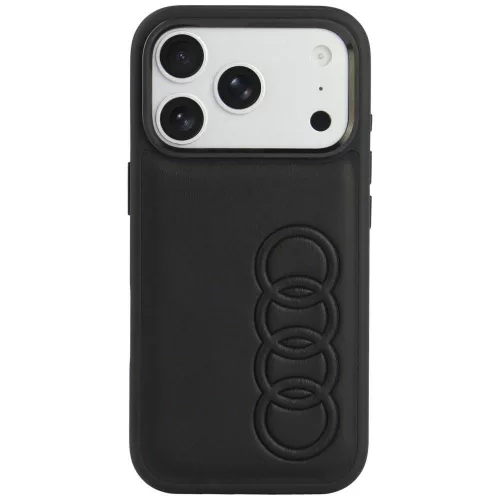 Audi TT Synthetic Leather MagSafe iPhone 18 Pro / 17 Pro (AU-TPUPCMIP18P-TT/D1-BK) tok, fekete
