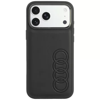   Audi TT Synthetic Leather MagSafe iPhone 18 Pro Max / 17 Pro Max (AU-TPUPCMIP18PM-TT/D1-BK) tok, fekete