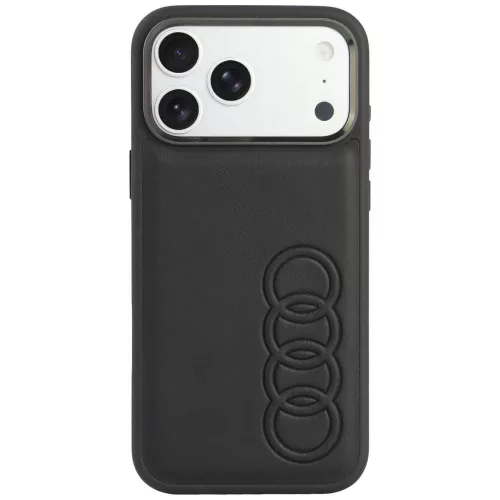 Audi TT Synthetic Leather MagSafe iPhone 18 Pro Max / 17 Pro Max (AU-TPUPCMIP18PM-TT/D1-BK) tok, fekete