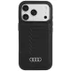 Audi GT Synthetic Leather MagSafe iPhone 18 Pro / 17 Pro (AU-TPUPCMIP18P-GT/D3-BK) tok, fekete