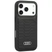 Audi GT Synthetic Leather MagSafe iPhone 18 Pro / 17 Pro (AU-TPUPCMIP18P-GT/D3-BK) tok, fekete