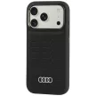 Audi GT Synthetic Leather MagSafe iPhone 18 Pro / 17 Pro (AU-TPUPCMIP18P-GT/D3-BK) tok, fekete