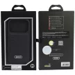 Audi GT Synthetic Leather MagSafe iPhone 18 Pro / 17 Pro (AU-TPUPCMIP18P-GT/D3-BK) tok, fekete