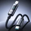 Joyroom S-A16 Pro Prism Series 100W USB-C - USB-C kábel, Digital Display 1.2m, fekete