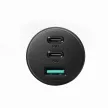 Joyroom autós töltő 70W, 3 ports: USB, 2 x USB C, fekete (JR-CL26)