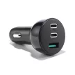 Joyroom autós töltő 70W, 3 ports: USB, 2 x USB C, fekete (JR-CL26)