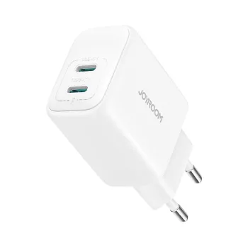   Joyroom JR-TCF12 hálózati töltő 2x USB-C 20W PD / QC 3.0, fehér