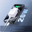 Joyroom JR-TCF20 USB-C PD 20W hálózati töltő, fehér
