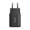 Joyroom JR-TCF13 hálózati töltő USB-C / USB-A 25W SFC / PPS / PD, fekete