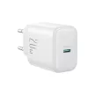 Joyroom JR-TCF20 USB-C PD 20W hálózati töltő, fehér + USB-C / USB-C kábel 1m