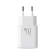 Joyroom JR-TCF20 USB-C PD 20W hálózati töltő, fehér + USB-C / USB-C kábel 1m