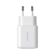 Joyroom JR-TCF20 USB-C PD 20W hálózati töltő, fehér + USB-C / Lightning kábel 1m