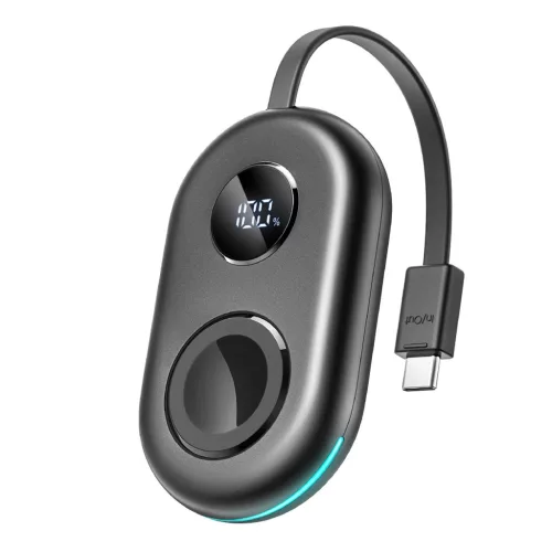 Joyroom JR-W09 3W vezeték nélküli töltő with USB-C cable Apple Watch, fekete