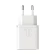 Joyroom JR-TCF15 hálózati töltő USB-C / USB-A 30W, fehér