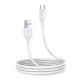 Joyroom Long-Lasting Series A9 USB-A/USB-C 3A kábel 1m, fehér