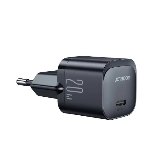 Joyroom Mini hálózati töltő USB C 20W PD JR-TCF02, fekete
