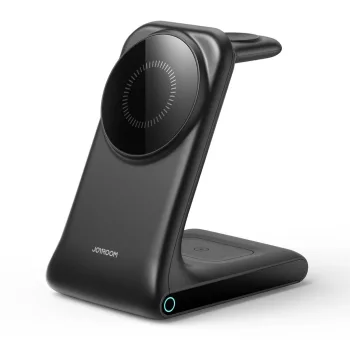   Joyroom JR-W15 vezeték nélküli töltő 3 in 1 Charging Station with MagSafe, fekete