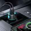 Joyroom 2x USB C 70W autós töltő LED világítással JR-CCN02, fekete