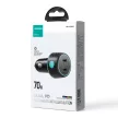 Joyroom 2x USB C 70W autós töltő LED világítással JR-CCN02, fekete
