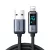 Joyroom Prism sorozat A16 Lightning/USB-A kábel 2.4A 1.2m LED kijelzővel, fekete