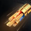 Joyroom Prism sorozat A16 Lightning/USB-A kábel 2.4A 1.2m LED kijelzővel, fekete