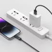 Joyroom Prism sorozat A16 Lightning/USB-A kábel 2.4A 1.2m LED kijelzővel, fekete