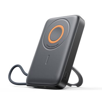   Joyroom JR-PBM02 Powerbank 22.5W 10000mAh 3 az 1-ben Mágneses Induktív Kompatibilis MagSafe Beépített Kábellel, fekete