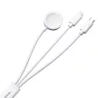 Joyroom S-IW008 3-in-1 kábel magnetic hálózati töltő USB-A - Lightning/USB-C 1.2m, fehér