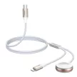Joyroom 2 in 1 Lightning cable and vezeték nélküli töltő Apple Watch 1.5m, fehér (S-IW012)