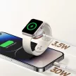 Joyroom 2 in 1 Lightning cable and vezeték nélküli töltő Apple Watch 1.5m, fehér (S-IW012)
