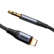 Joyroom Audio Transfer Series SY-A06 mini jack 3.5 mm / Lightning kábel 1.2 m, fekete