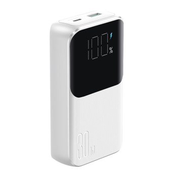   Joyroom Mini power bank beépített kábelekkel JR-PBC06 30W 10000mAh, fehér
