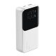 Joyroom Mini power bank beépített kábelekkel JR-PBC06 30W 10000mAh, fehér