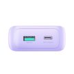 Joyroom JR-PBC06 mini power bank beépített USB-C/Lightning kábelekkel 30W 10000mAh, lila