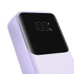 Joyroom JR-PBC06 mini power bank beépített USB-C/Lightning kábelekkel 30W 10000mAh, lila